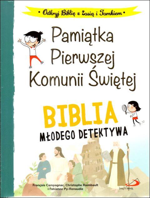 Biblia młodego detektywa. Pamiątka Pierwszej Komunii Świętej (książka) - -, pamiątki I Komunia św., eRhema, 2022 r., oprawa twarda - 66750 5907564033206