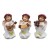 Figura Anioł stojący 9cm biało - złoty z instrumentem - 66027