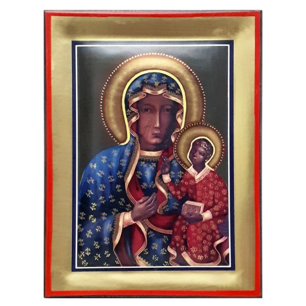 Ikona metalowa 18,5x25 cm. Matka Boża Częstochowska - 65734