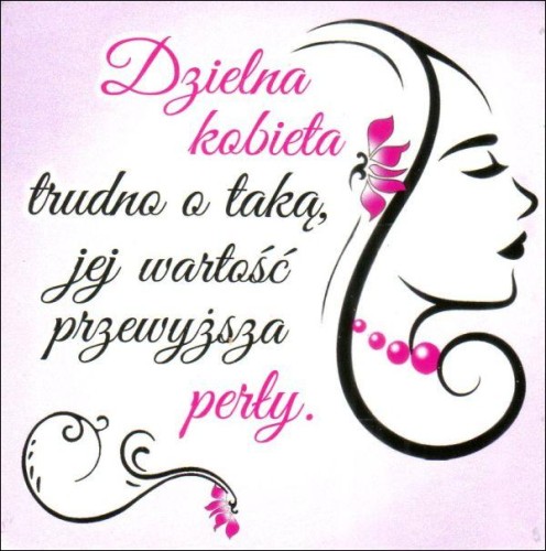 Podkładka korkowa pod kubek. Dzielna kobieta, trudno o taką, jej wartość przewyższa perły - 65332