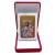 Ikona MINI z magnesem Matka Boża Częstochowska 5x6,5cm ZŁOTE tło (r.JASNA) w pudełku - 65246