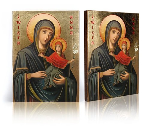 Ikona mała 12x16cm Św. Anna - 65110