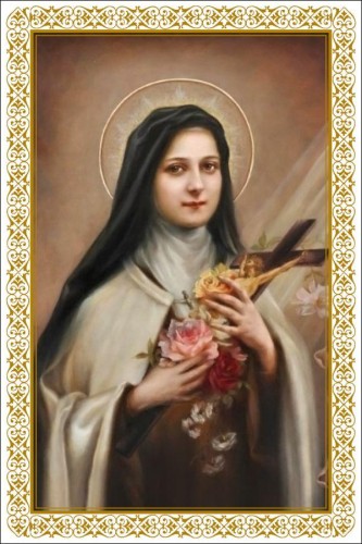 Obrazek św Teresa z Lisieux z modlitwą - 65079