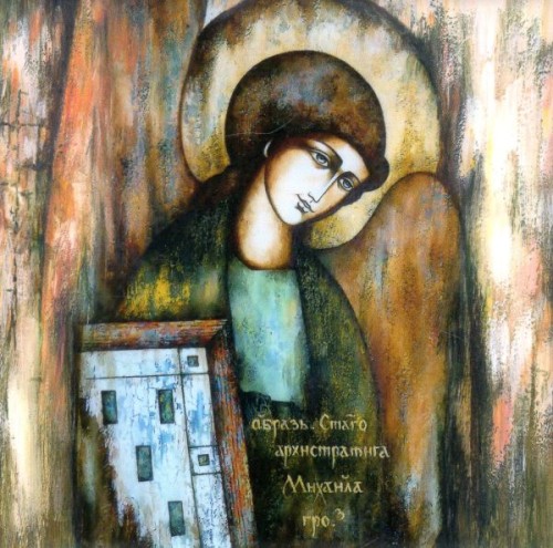 Ikona na ceramice 15x15cm Św. Michał Archanioł - 65046
