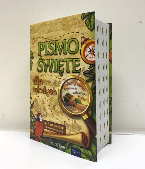 Pismo Święte dla młodych (z papugą) z paginacją (książka) - -, Biblie dla dzieci, Dom Wydawniczy Rafael, 2017 r., oprawa twarda - 65037 9788365889034