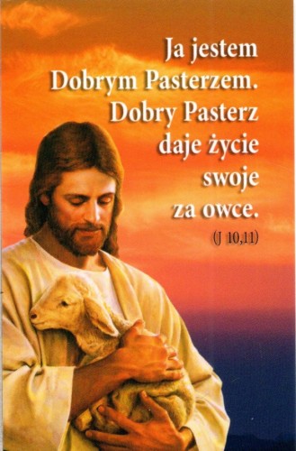 Obrazek Pan Jezus z owieczką. Ja Jestem Dobrym Pasterzem... (bez modlitwy) - 64717