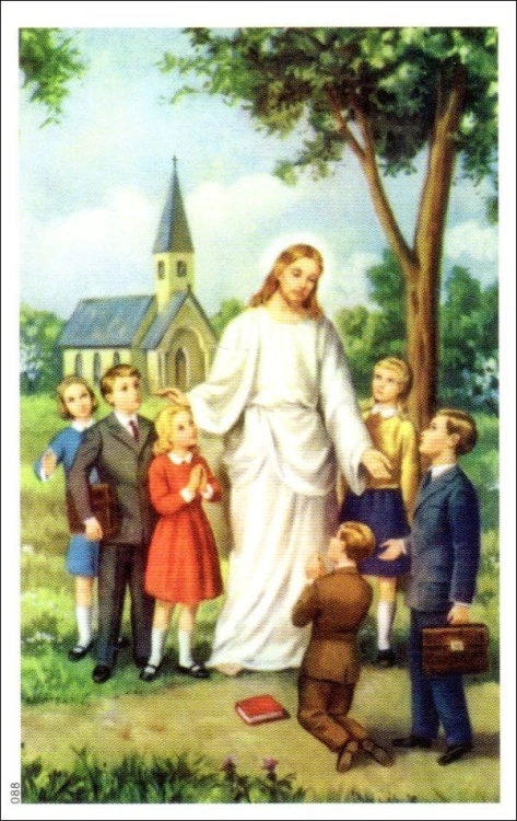 Obrazek Pan Jezus i dzieci. Pamiątka I Spowiedzi Świętej - 64695