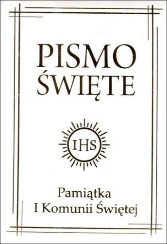 Pismo św.SINT. Pamiątka I Komunii Świętej (etui na zamek) (książka), Pismo św., Wydawnictwo Drukarnia Diecezjalna - Sandomierz, 2022 r., oprawa skórzana - 64606 5902983913146