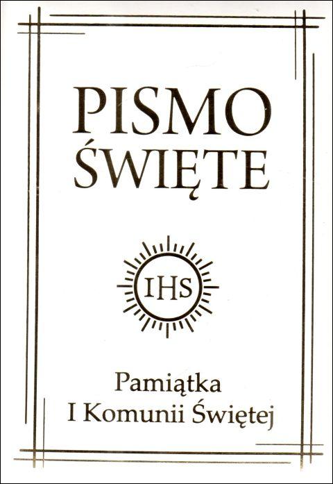 Pismo św.SINT. Pamiątka I Komunii Świętej (etui na zamek) (książka), Pismo św., Wydawnictwo Drukarnia Diecezjalna - Sandomierz, 2022 r., oprawa skórzana - 64606 5902983913146
