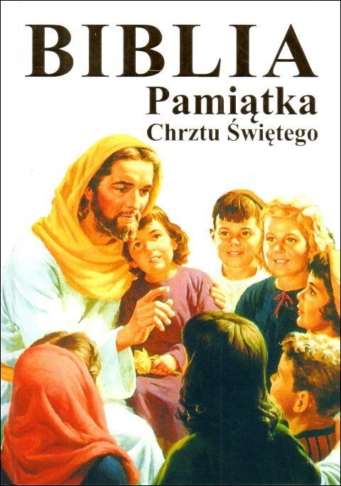 Biblia dla dzieci Pamiątka Chrztu Świętego - biała (książka), Biblie dla dzieci, Wydawnictwo Opoka, 2003 r., oprawa twarda - 64399 9788391325650