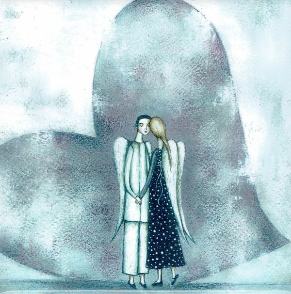 Kafelek na ceramice 15x15cm "Całym sercem" - 64318