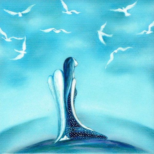 Kafelek na ceramice 15x15cm "Skrzydła" - 64312