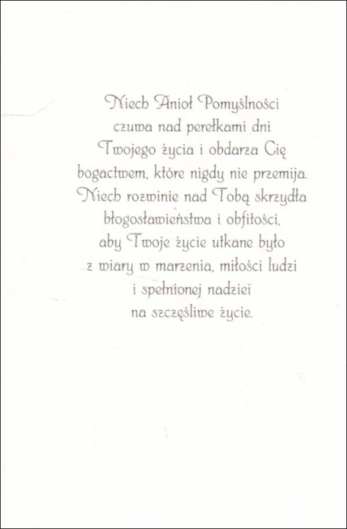 Posyłam Ci Anioła Pomyślności - karnet z kopertą (s: Z aniołami 25) - 63017 5907564030021