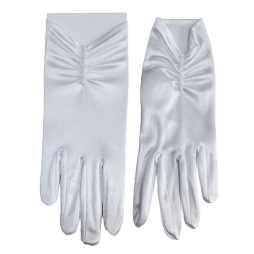 Rękawiczki "L" dziewczęce lycra matowe (różne wzory) - 62873