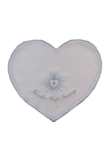 Szatka Chrzest serce w promieniach RÓŻOWA - 62204
