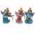 Figura Anioł wiszący/stojący 6cm z instrumentem różowy/niebieski różne wzory - 62176