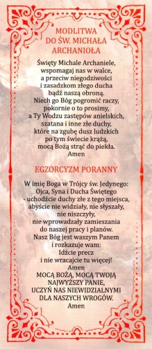 Zakładka do książki - Święty Michale Archaniele - Wydawnictwo Druczek  (opr.)  - 67572