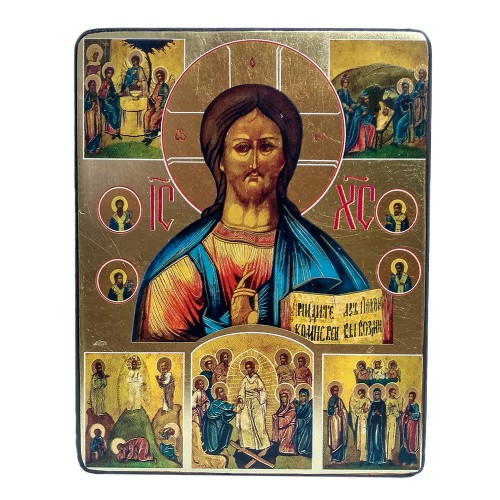 Ikona mini 11x14cm Chrystus Pantokrator - 61232