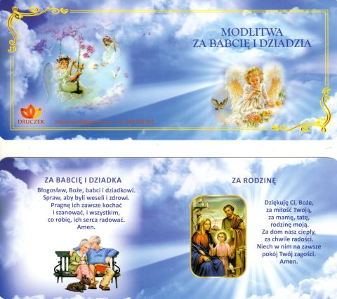 Zakładka do książki - Modlitwa za babcię i dziadzia - 60878