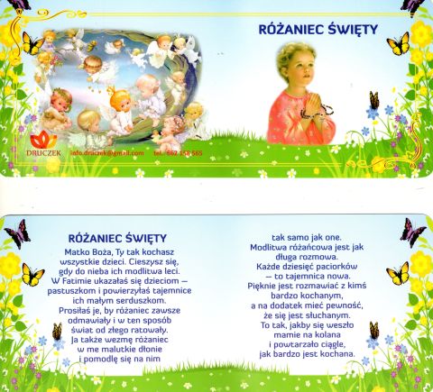 Zakładka do książki - Różaniec Święty - 60875