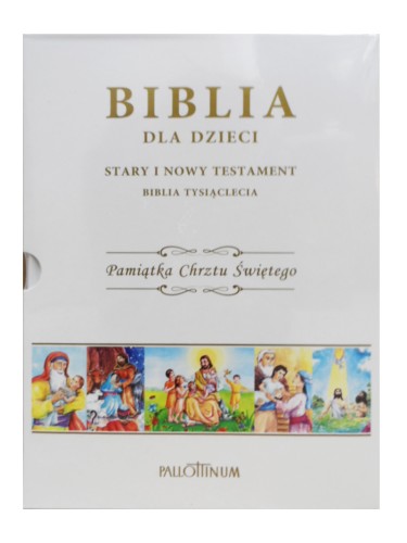Biblia dla dzieci SiNT Biblia Tysiąclecia Pam.Chrztu Św. (książka) - praca zbiorowa, Biblie dla dzieci, Wydawnictwo Pallottinum, 2019 r., oprawa twarda - 60477 9788370148256