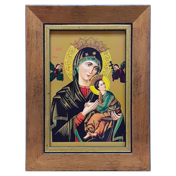Obraz 10x15cm Matka Boża Nieustającej Pomocy rama złota 307 - 60441