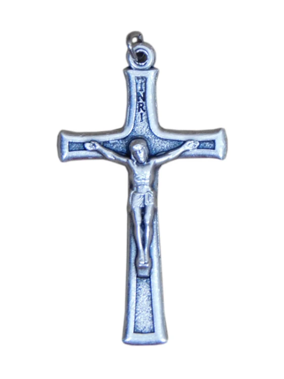 Krzyżyk do różańca metalowy 4 cm włoski prosty - 60370