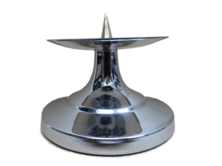 Świecznik nowoczesny chrom h.3,5cm - 58985