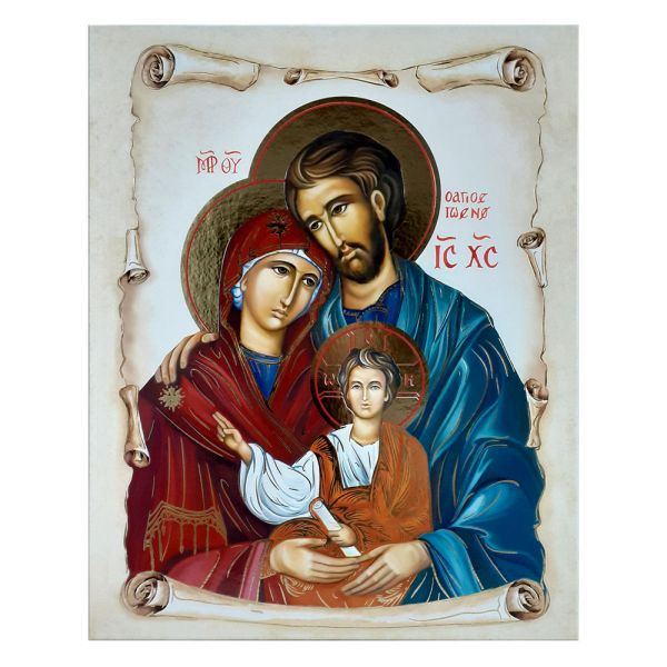 Obrazek 15x20cm Św. Rodzina PAMIĄTKA SAKRAMENTU ŚLUBU (ikona) prostokąt - 58516