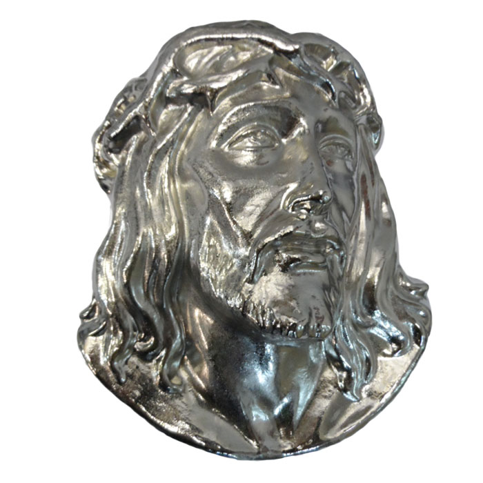 Głowa Chrystusa duża chrom 20x16cm - 57950