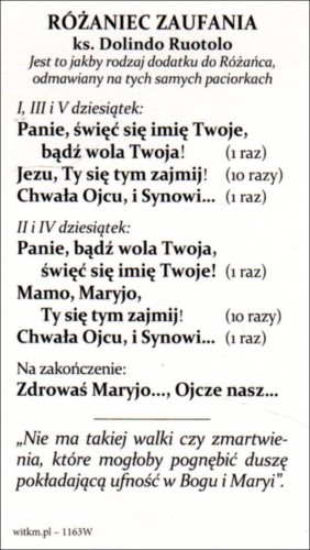 Obrazek w ramionach Ojca. Różaniec Zaufania - ks. Dolindo Ruotollo - 57158
