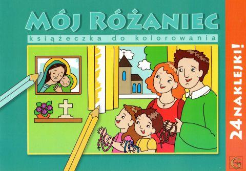 Mój Różaniec - kolorowanka z naklejkami (książka) - -, kolorowanka, Wydawnictwo Archidiecezji Lubelskiej GAUDIUM, 2017 r., oprawa miękka - 57032 9788375482836