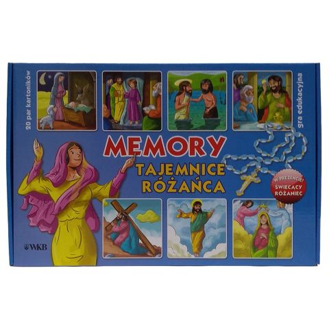 MEMORY Tajemnice różańca + różaniec, gry, KARMELITÓW Bosych Wydawnictwo, oprawa twarda - 56769