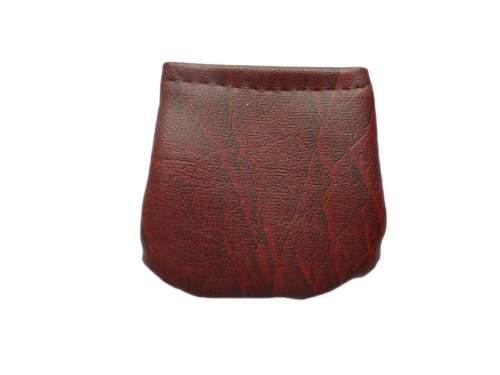 Etui małe na rzep - bordowe - 56434