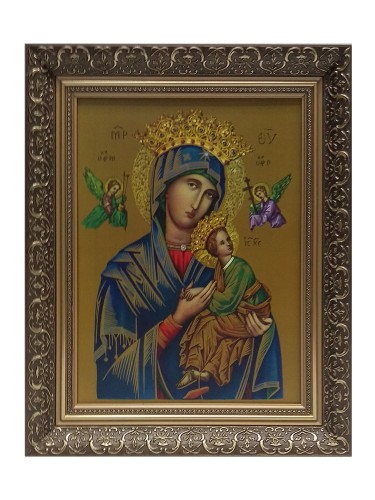 Obraz 51x41cm Matka Boża Nieustającej Pomocy rama złota - 56420