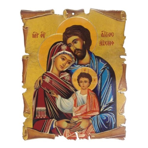 Obrazek na płycie 18x23cm Św.Rodzina (ikona) - 56031
