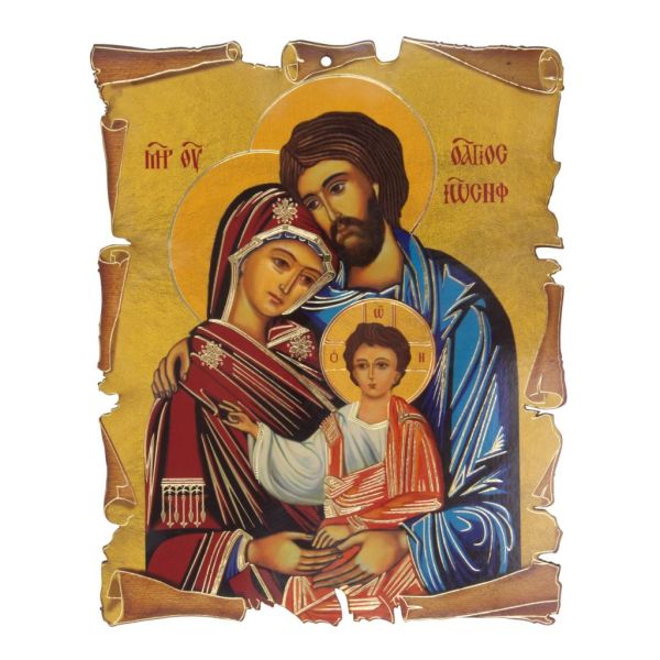 Obrazek na płycie 18x23cm Św.Rodzina (ikona) - 56031