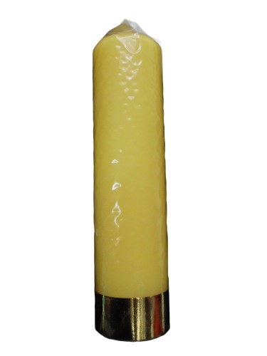 Świeca liturgiczna żółta 24x6cm - 55105