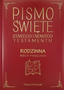 Biblia Tysiąclecia Rodzinna A4, czerwona, złocone brzegi (książka) - -, Biblia, Wydawnictwo Pallottinum, 2013 r., oprawa twarda - 55045 9788370146955