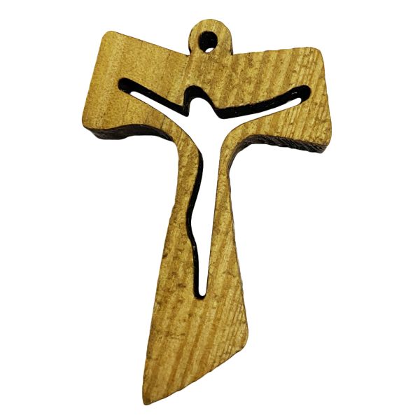 Krzyżyk TAU drewniany h5cm - 54113