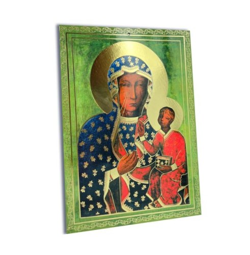 Obrazek 16x24cm. Matka Boża Częstochowska na płycie - 53440