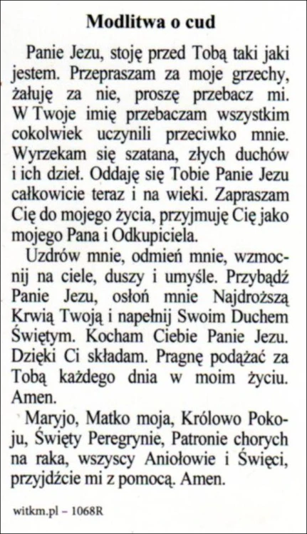 Obrazek Św. Peregryn patron chorych na raka. Modlitwa o cud - 53204