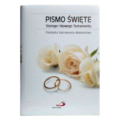 Pismo św.SiNT biała,złocenia, Pam.Sakr.Małżeństwa (książka) - praca zbiorowa, Biblia, Edycja św. Pawła, 2005 r., oprawa twarda w obwolucie - 48734 5907564019132