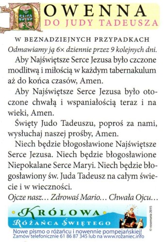 Święty Juda Tadeusz - SKŁADANKA - 47736