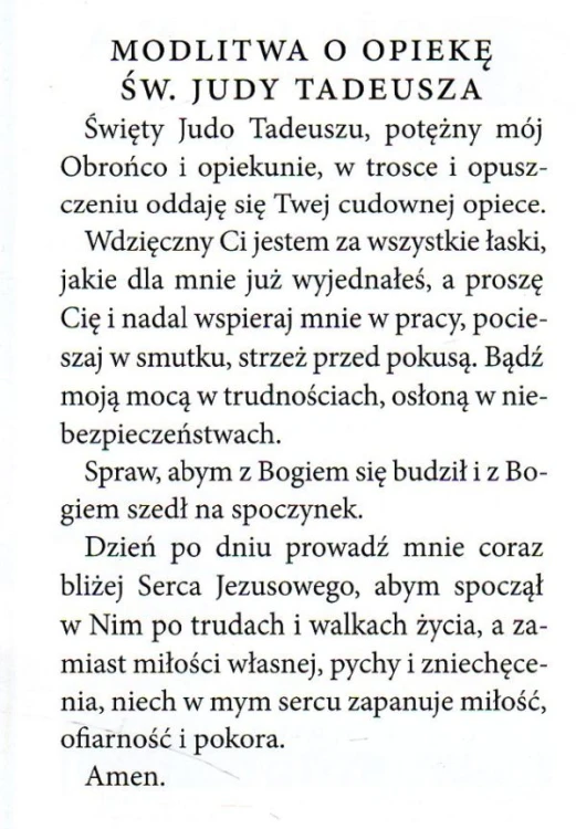 Święty Juda Tadeusz - SKŁADANKA - 47736