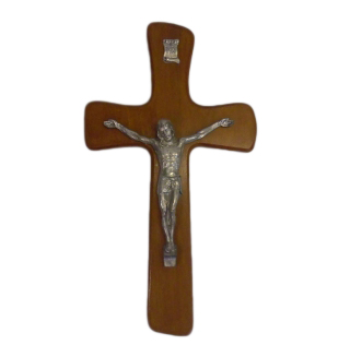 Krzyż wiszący drewniany h35cm MAHOŃ (nr1) - 44862