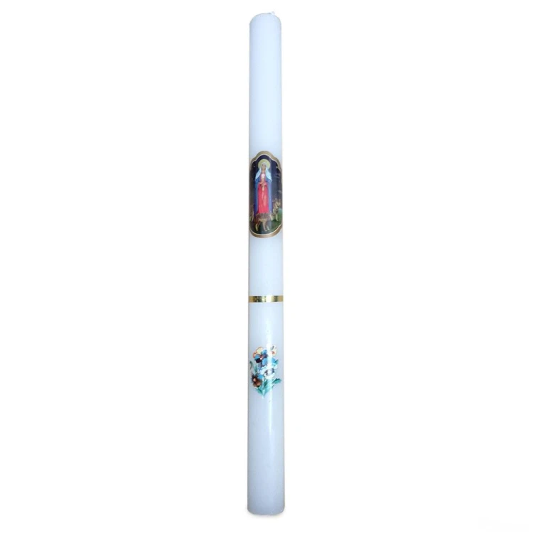 Świeca gromnica biała 40x3cm - 42488 5907771419473