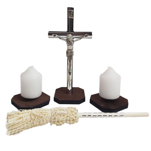 Zestaw kolędowy drewniany WENGE BLISTER OKRĄGŁY - 42292