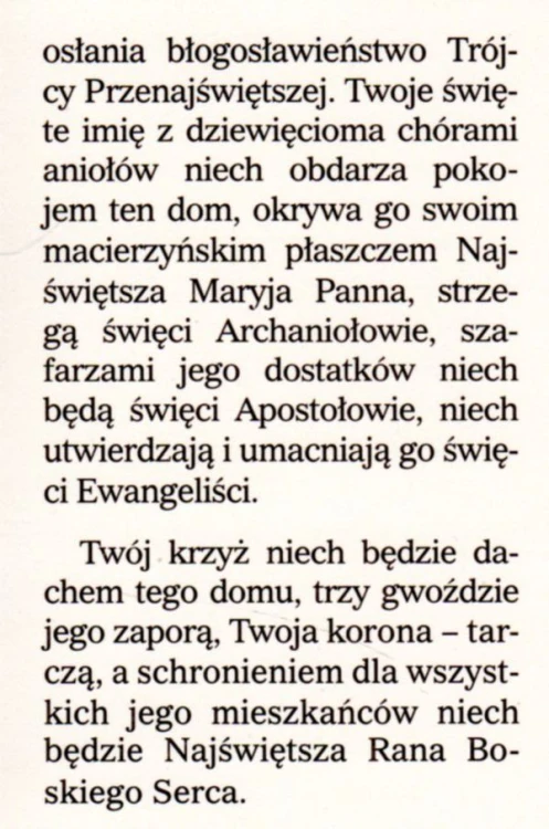 Składanka Błogosławieństwo domu. Niech nas błogosławi i strzeże wszechmogący i miłosierny Bóg Ojciec ... - 41924