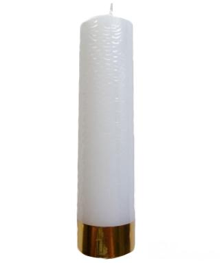 Świeca liturgiczna biała 24x6cm - 41009